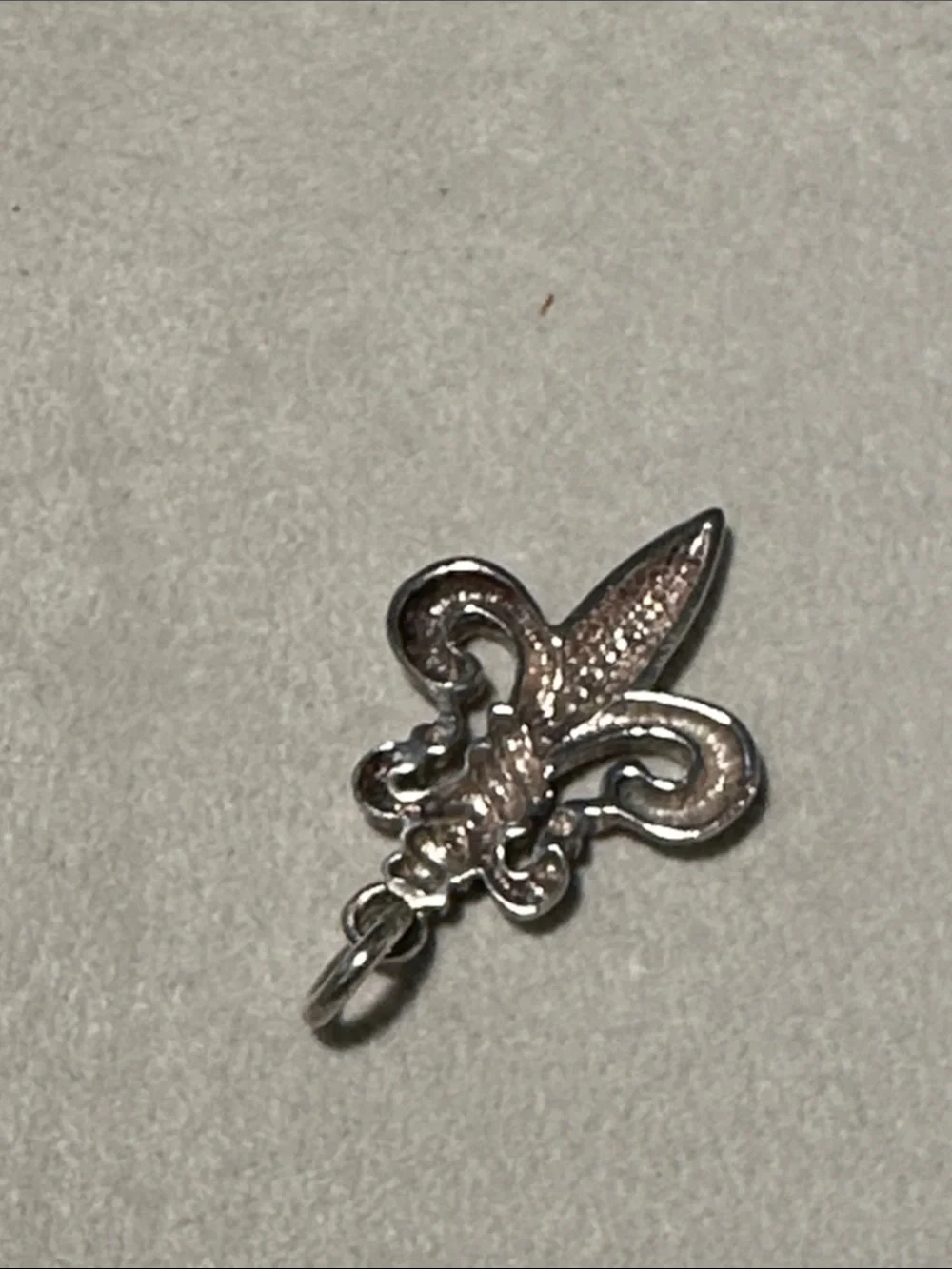 Silver Fleur-de-Lis Dagger Pendant